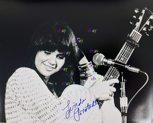 Linda ronstadt signed 8x10 - linda,