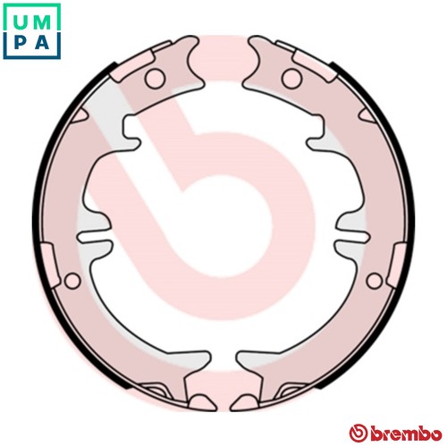 Brake shoe set parking - set,