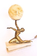 Art Deco Spelter Lady Lamp