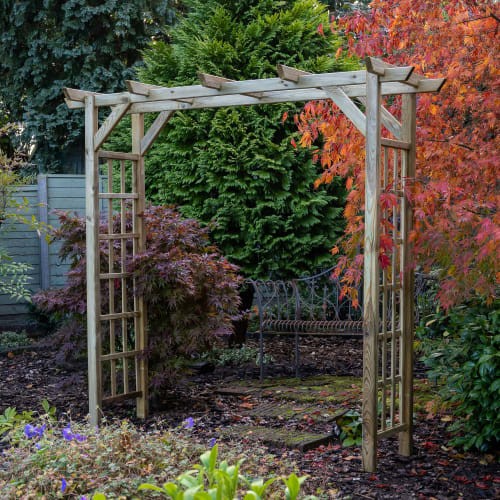 Garden arch flat top - garden,