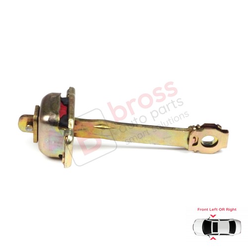 Front door hinge stop - front,