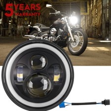 Motorbike LED Headlight Black