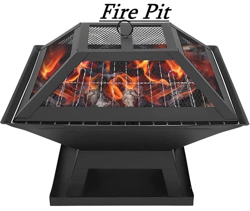 Square fire pits garden - pits, heater