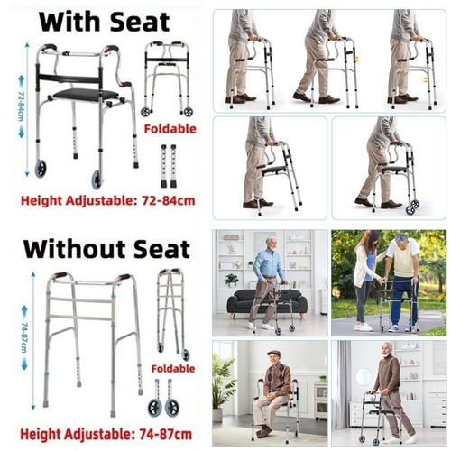 Folding walking frame - folding,
