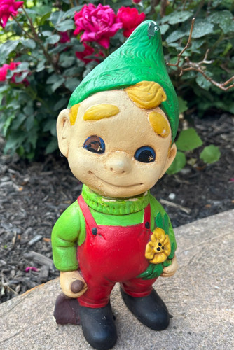 Vintage garden gnome elf - vintage,