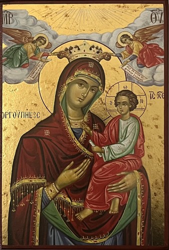 Virgin mary theotokos icon - mary,