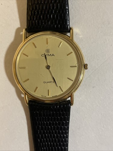 Cyma dress watch gold - watch, plated