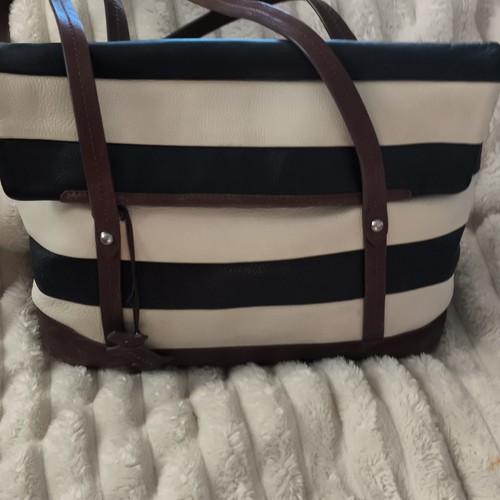 Radley cream black striped - black,