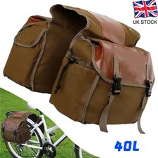 40L Canvas Leather Patchwork