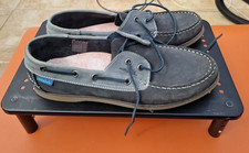 MOSHULU Salcombe 3 Deck Boating Shoes | Ladies UK 9 | Grey Suede Leather