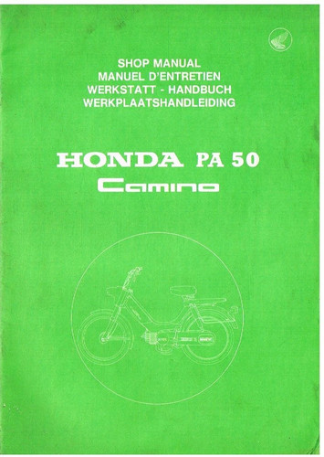 Honda pa50 camino original - pa50,