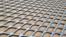 Expanded Metal 50mm x 23mm x 3mm  MILD STEEL - FLATTENED 1000mm x 500mm BBQ MESH