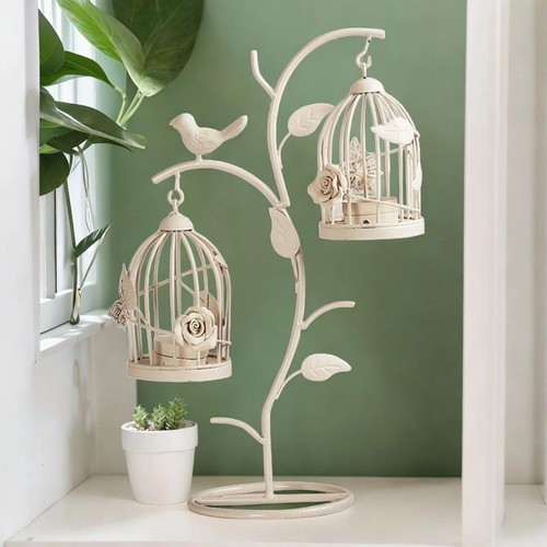 Birdcage candle holder - birdcage,
