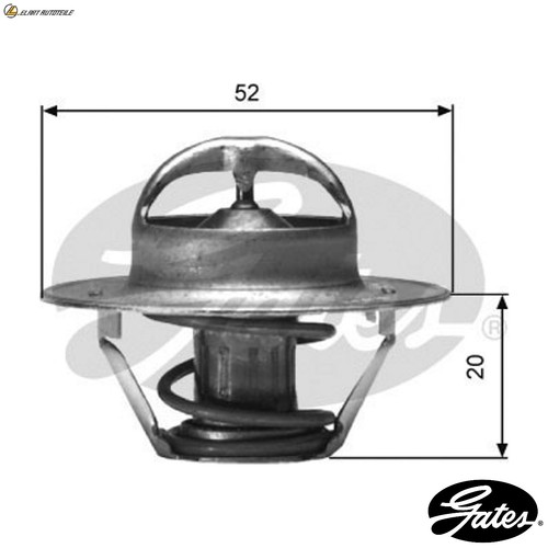 Thermostat coolant th00591g1 - coolant,