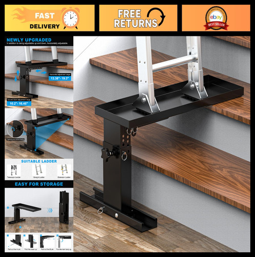 Adjustable foldable ladder - adjustable,