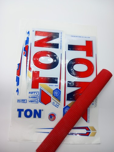 Cricket bat sticker embossed - sticker,