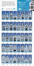 Folded Leaflet with Pictures of KLM Delft Houses 1 to 84. Good, clean Condition