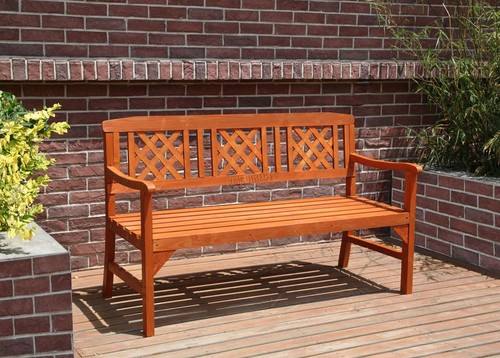 Birchtree garden bench - bench, outdoor