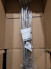 Four Chain Stainless Steel Horse Carpet Rack Silver Color