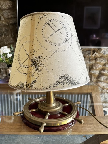 Vintage nautical table lamp - vintage,