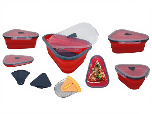Collapsible pizza slice - collapsible,