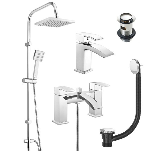 Square chrome way over - way, head