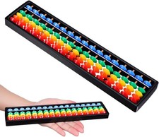 Kisangel Abacus Soroban for Kids and Adults, 17 Digits 5 Beads Plastic... 