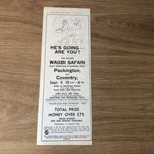 GUNS157 MAGAZINE ADVERT 12X5 WAGBI SAFARI CLAY SHOOT & GUNDOG TESTS