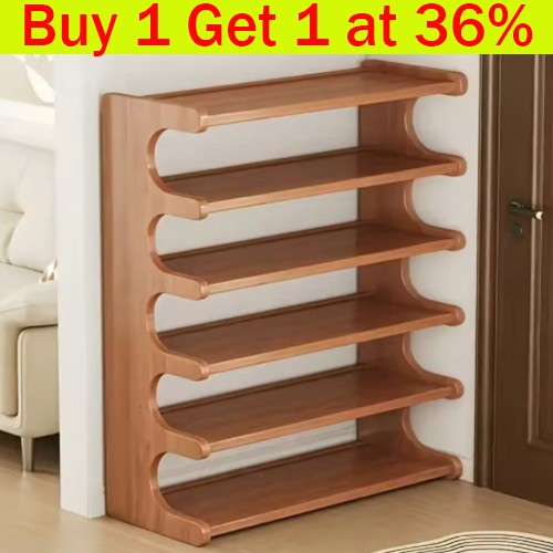 Tiers bamboo shoe - shoe, rack