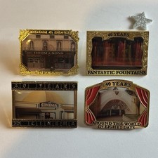 Alton Towers Set Of 4 Retro Pin Badges