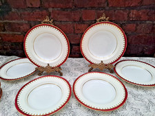 6 x AYNSLEY DUNROBIN 8192 Soup Bowls Scallop rim