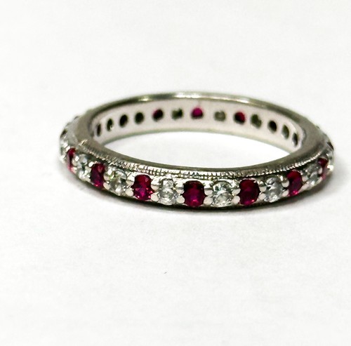 Sterling silver red - sterling, white