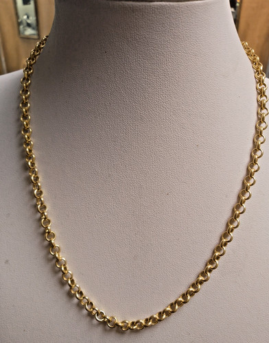 9ct gold belcher chain - belcher,