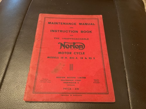 Norton motor cycle maintenance - norton,
