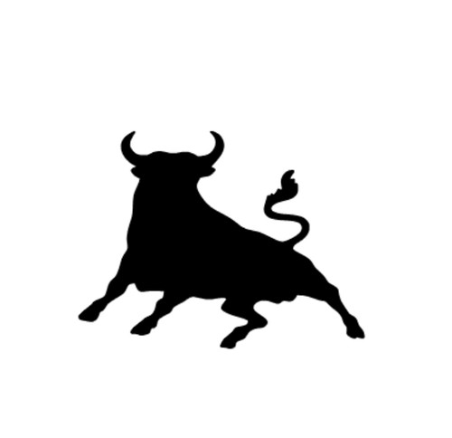 Spanish bull sticker decal - spanish, sticker/decal