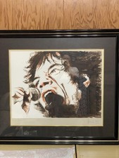 Ronnie Wood "Mick (Voodoo)" Screen Print Signed Framed AP30 – Rolling Stones Art
