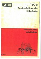 Fahr Tedder Centipede Haymaker KH20 Operators Manual