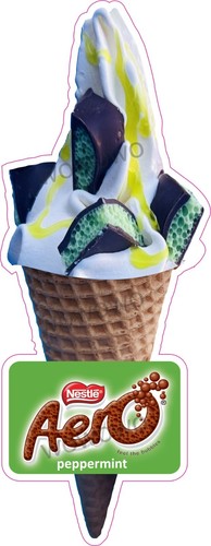 Ice cream van sticker aero - ice,