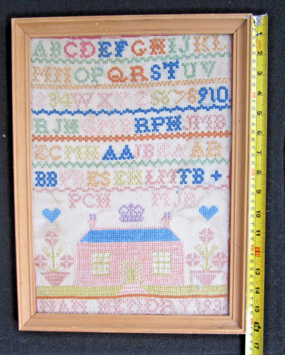 Antique cross stitch - antique, sampler