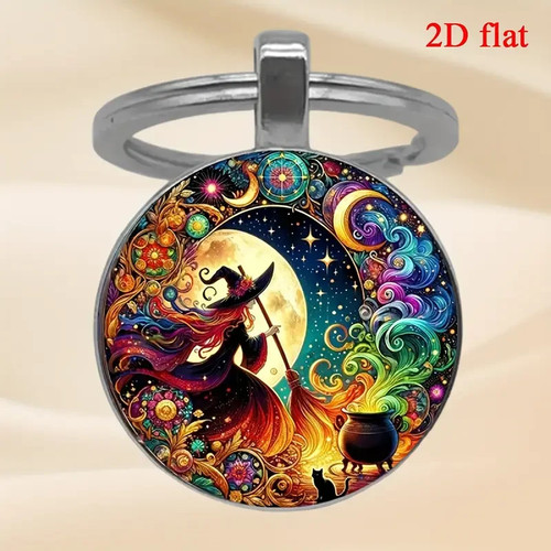 Witch cauldron cat full moon - cauldron,
