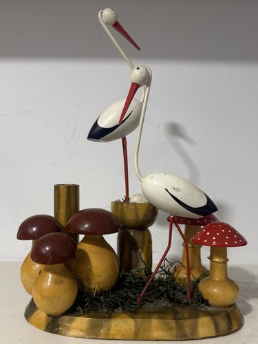 Wooden bobber stork folk - wooden,