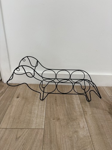 Dog shape metal wine rack - dog,