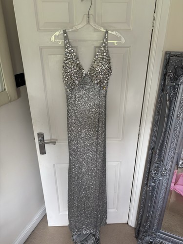 Sherri hill silver sequin - hill,