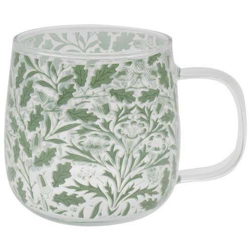 Glass mug william - glass, morris