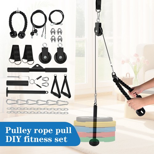 Weight pulley system - pulley, cable