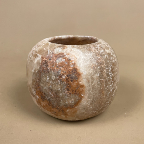 Stone candle holder - stone,