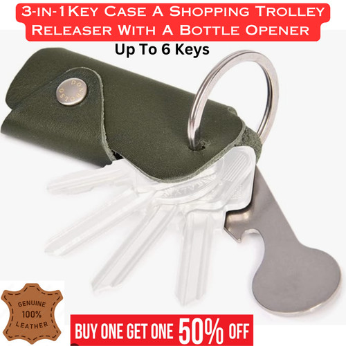 Key organizer portable leather - key,