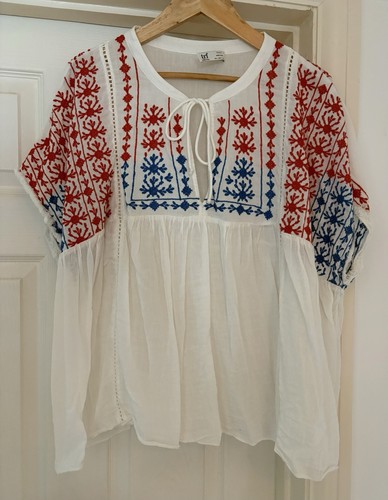 Zara boho embroidered - boho, blouse