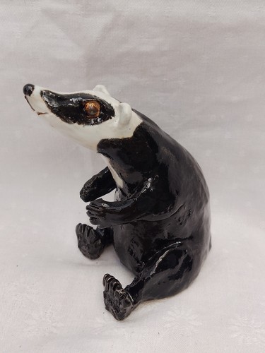 Art pottery badger brock hand - pottery,