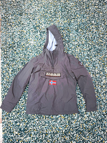 Napapijri men grey hooded - men’s,
